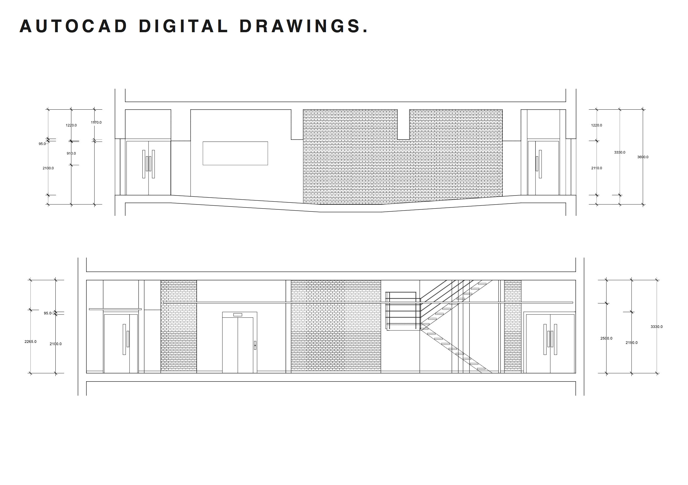 Elevation Digital Technical Drawing