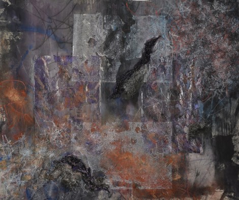 Image courtesy of the artist "Unified Field" - mixed technic on canvas - 145 x 180 cm - 2015