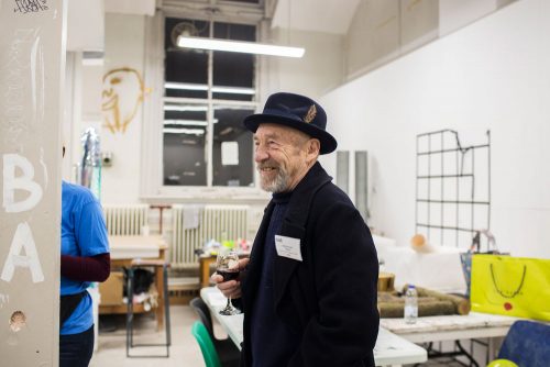 Guest Graham Smith enjoying a tour of the Camberwell building