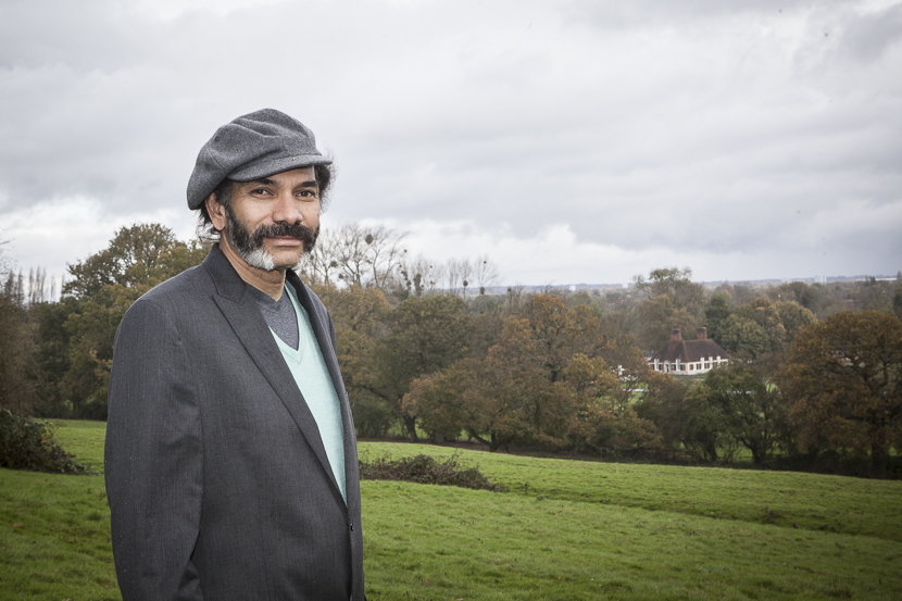 Hew Locke pictured at Runnymede- Photography NT:Sophia Schorr-Kon