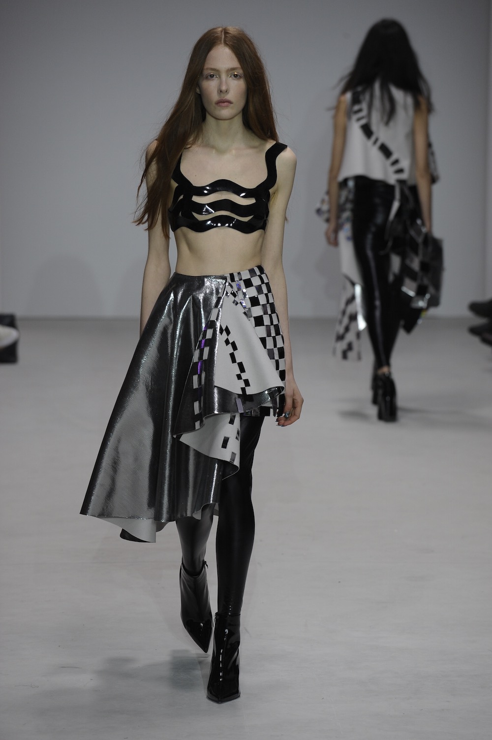 MA Fashion Design Technology Womenswear graduate Eren Hayashi. Image by Roger Dean.
