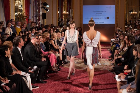 Nayana Kodesia’s collection (BA Hons Fashion Design and Development)on the LDNY Runway show at the Women Inspiration Enterprise Awards