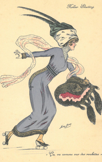 Woman on skates