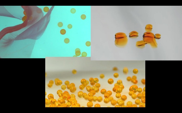 Work by BA (Hons) Design for Art Direction students Manny Adeneye and Pixie Tan.