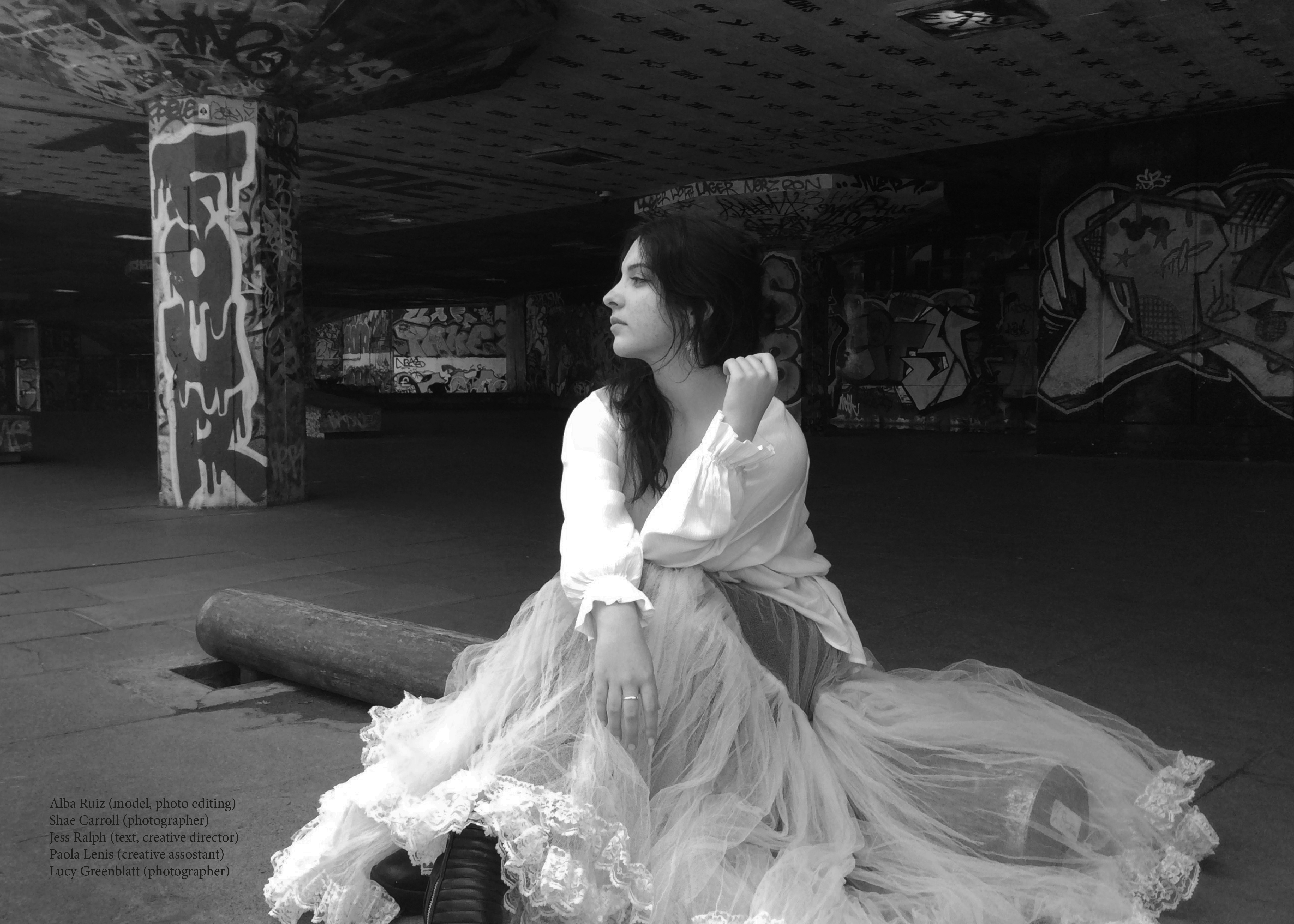 A photograph taken by pupils for their fashion magazine