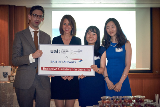Andrew Fotheringham from British Airways with Caroline Archer, Soo Young Cho and Songhee Lee