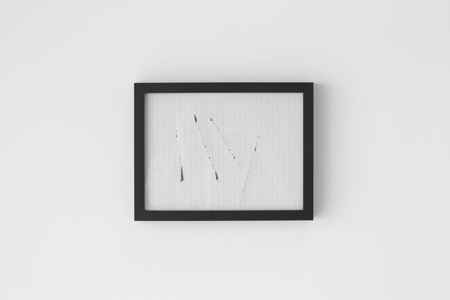 Jacopo Trabona  Untitled 2011 Diamond on paper 10 3/8 x 7 15/16 in. (26.3 x 20.1 cm) © Jacopo Trabona Photo: Matteo Visentin Courtesy White Cube 