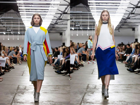 Nikita and Tina Sutradhar on the BA13 Catwalk