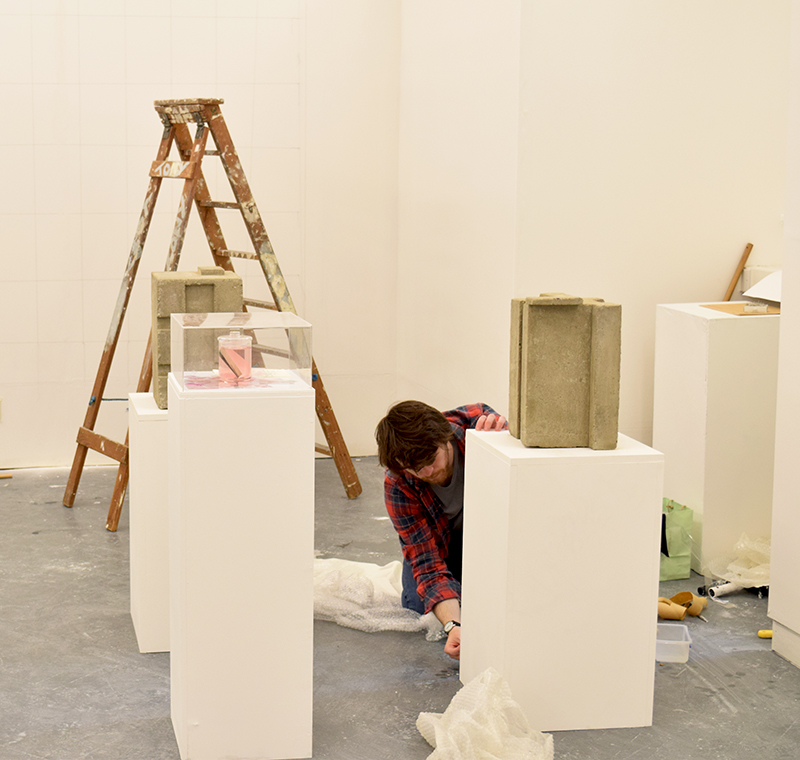 BA Photography summer show preparations 