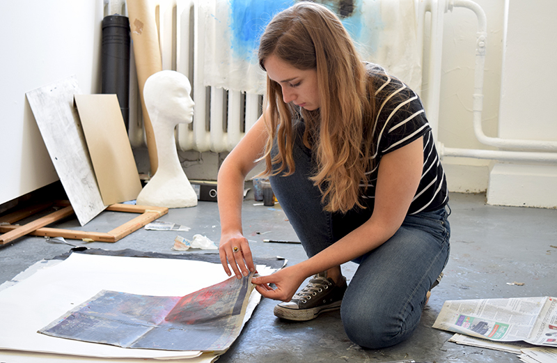 BA Painting Summer Show 2015 preparations