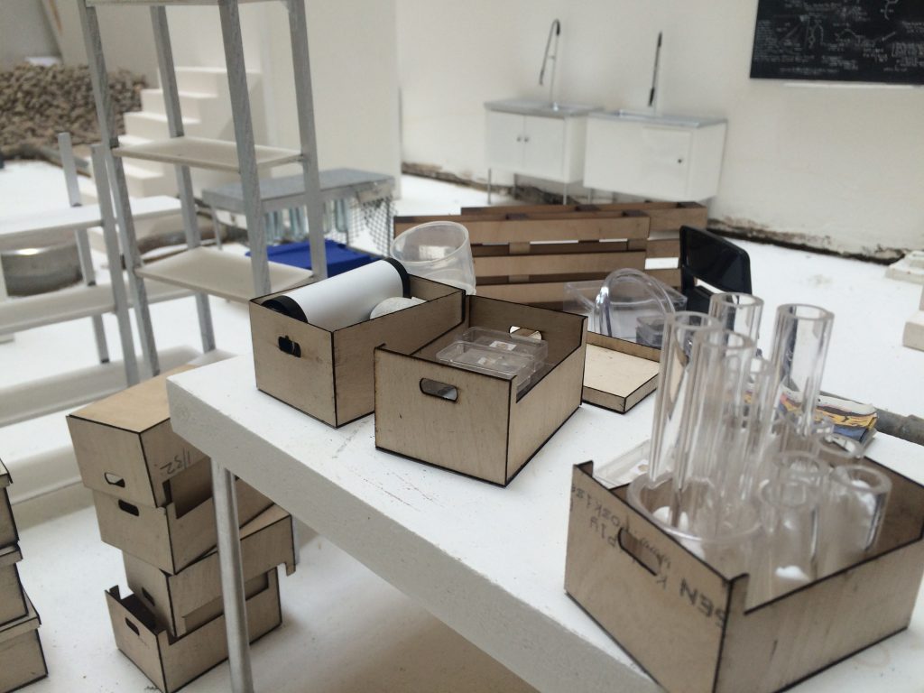 Cred Roy, The M.U.D. work in progress (archives department and laboratory), 2016