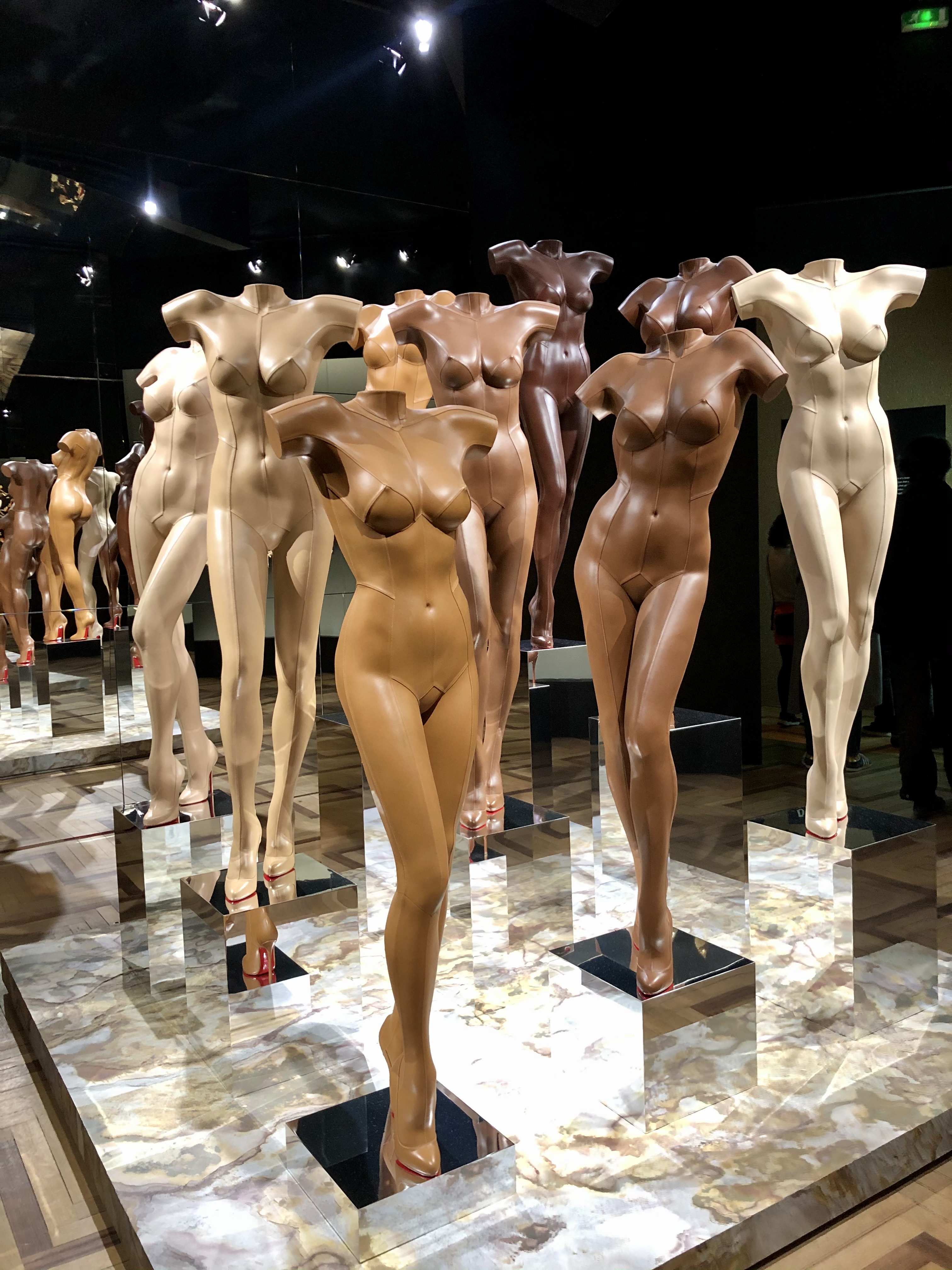 mannequins with just shoes on