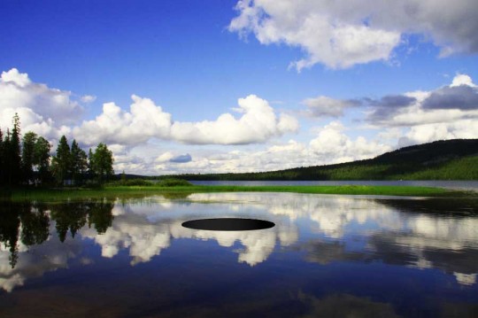 Hole in the sky, 2013, site specific installation by Michal Martychowiec 