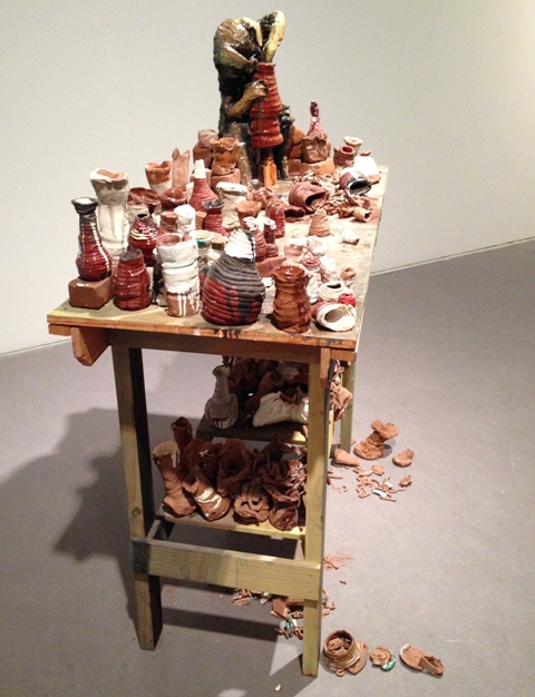 Image of Potter Pig, 2010, by Cathie Pilkington in the exhibition Self Made Worlds