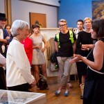 Exhibition curators, Jeffie Pike Durham and Professor Amy de la Haye