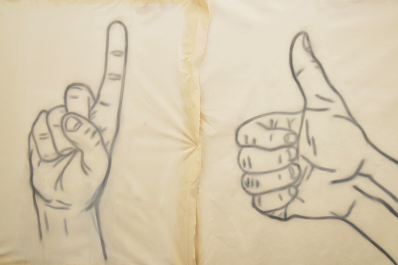 BA Painting Summer Show 2015 preparations