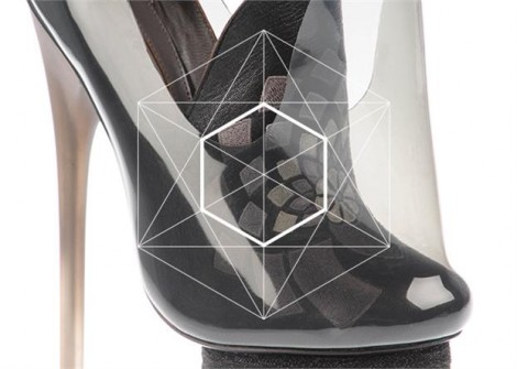 MA13 logo and work from Stephanie Hensley, MA Fashion Footwear