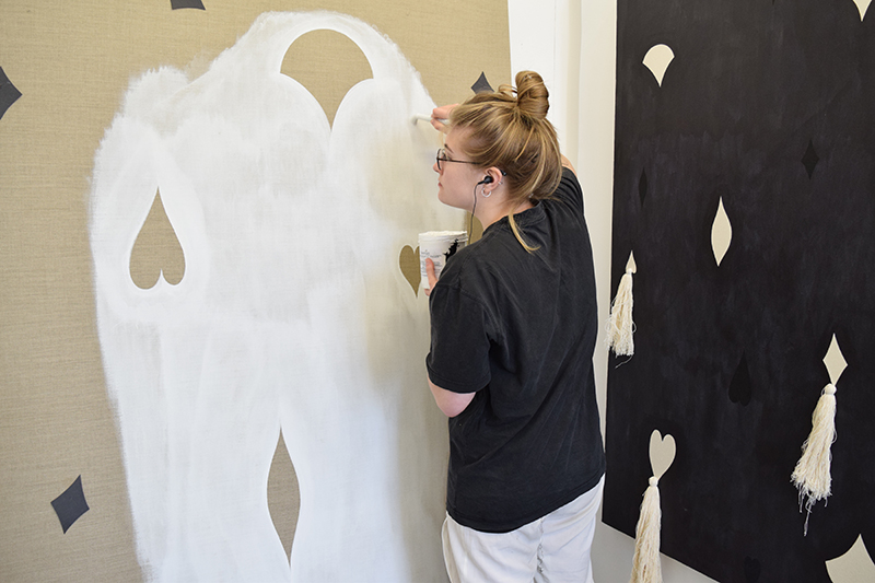 BA Painting Summer Show 2015 preparations