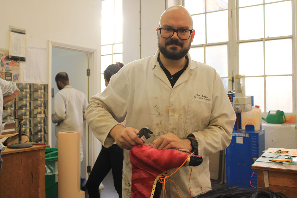 MA Footwear graduate Carl Bro