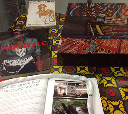 LCF Special Collections book on Black History Month and Nigerian fashion.