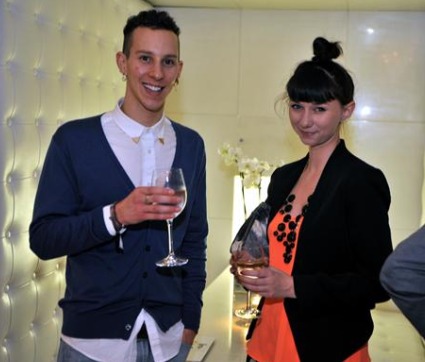Olivia Tucker with Lacoste Footwear’s Ricky Moakes at the 30 under 30 Drapers Dinner