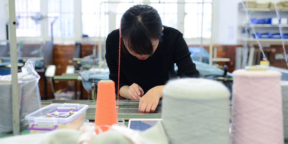 LCF's Lime Grove knitwear studio
