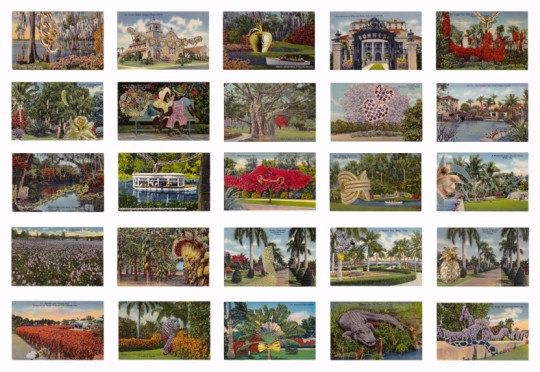 Sunshine, 2013, Collage_Postcard archive with magazine cut outs