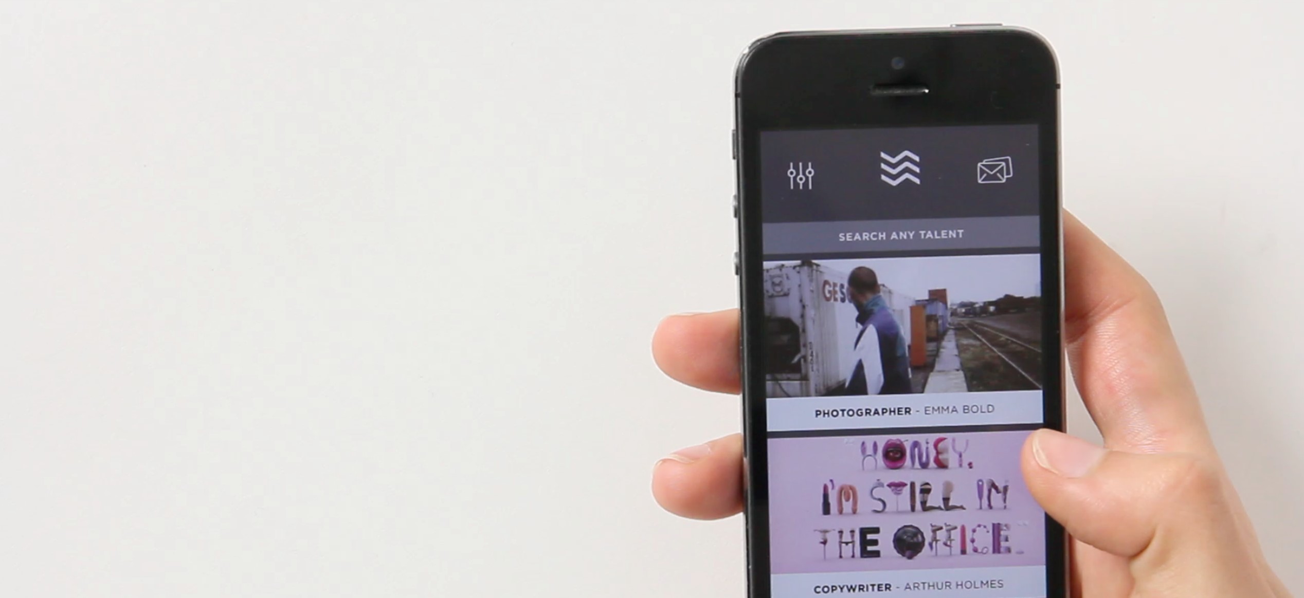 SSSHAKE mobile app by Valentine de Guidice.