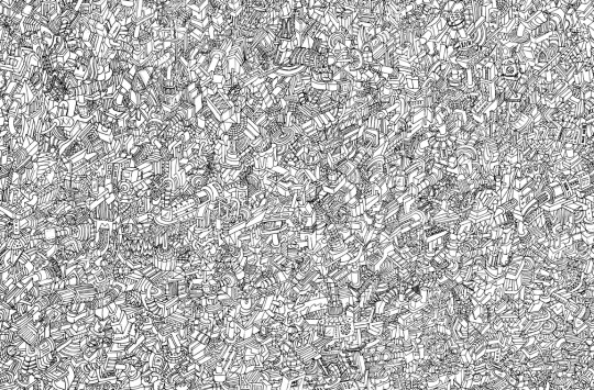 Imaginary worlds doodle