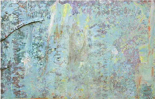 Frank Bowling, As Above So Below, 1982,  acrylic on canvas.   Image courtesy of the Artist and Hales Gallery, London. Copyright of the Artist.